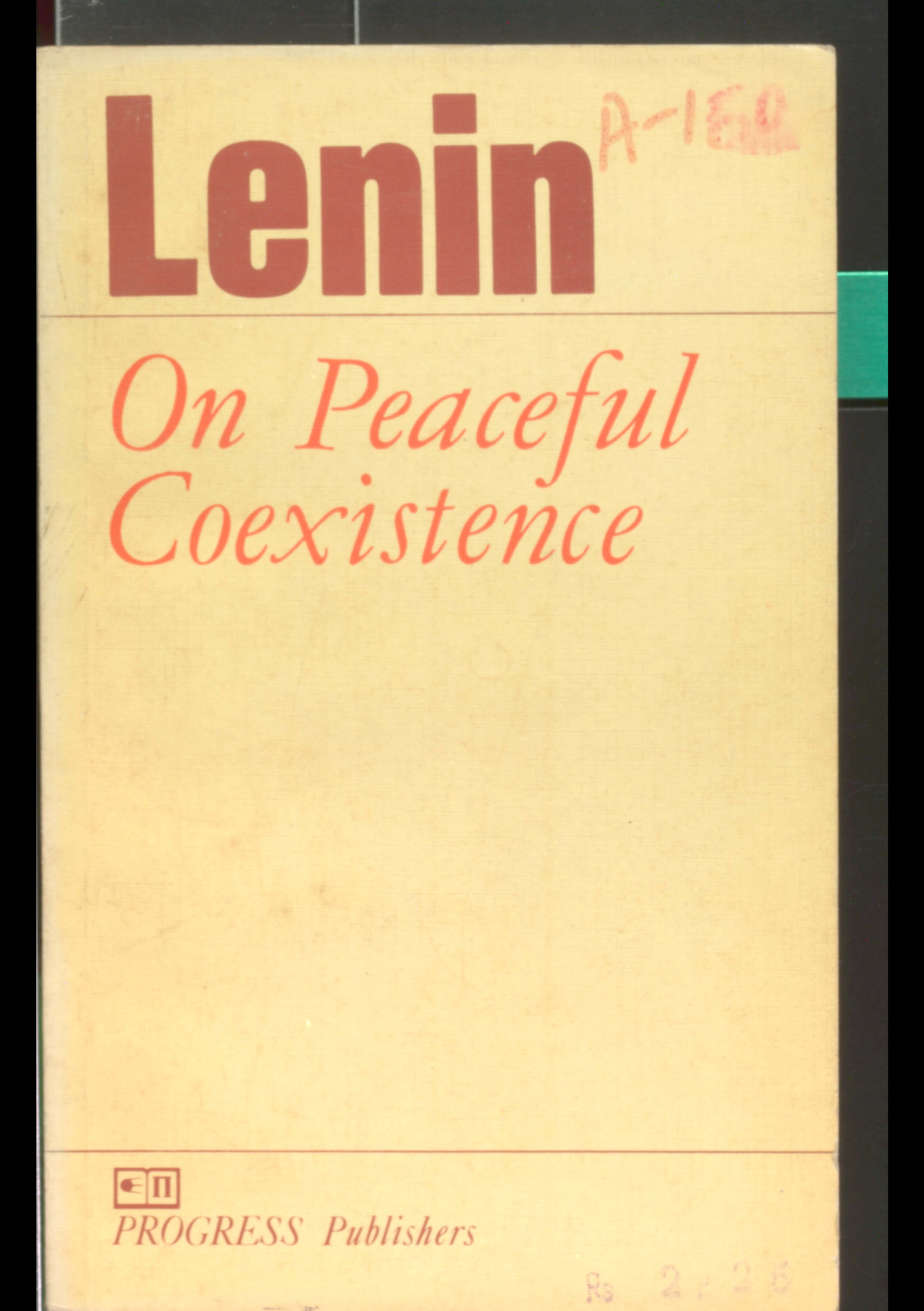Lenin on Peaceful Coexistence