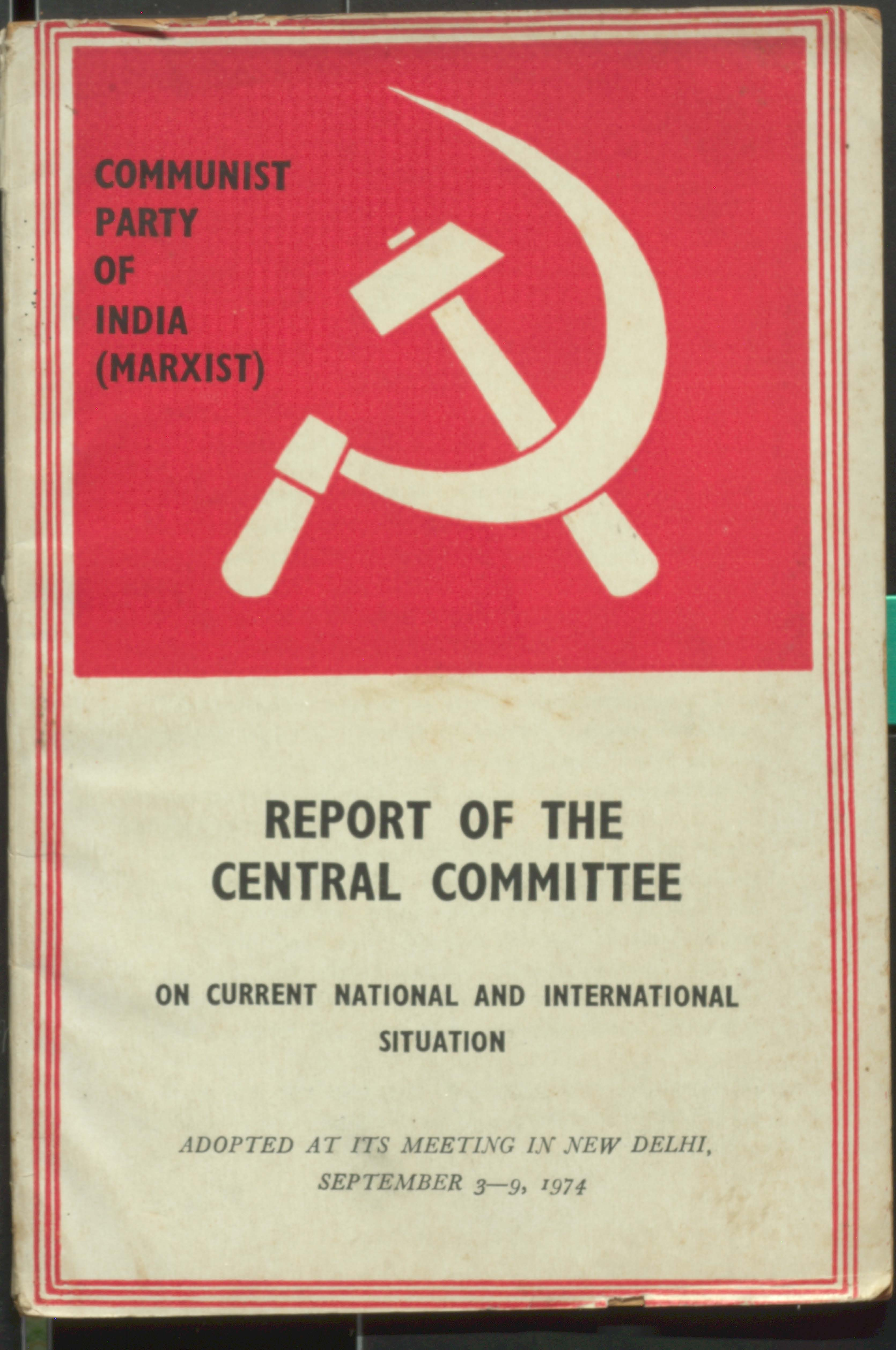 Report of the  Central Committee