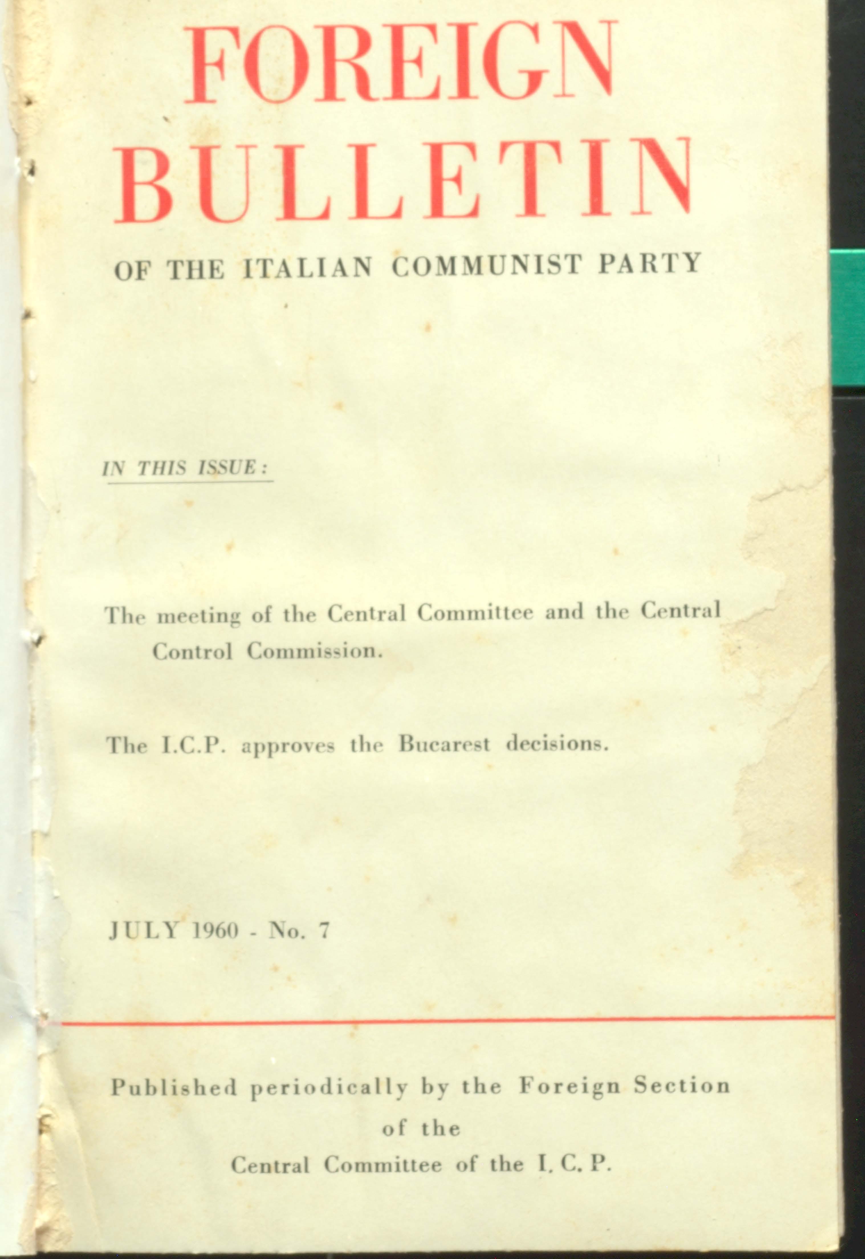 Foreign Bulletins
