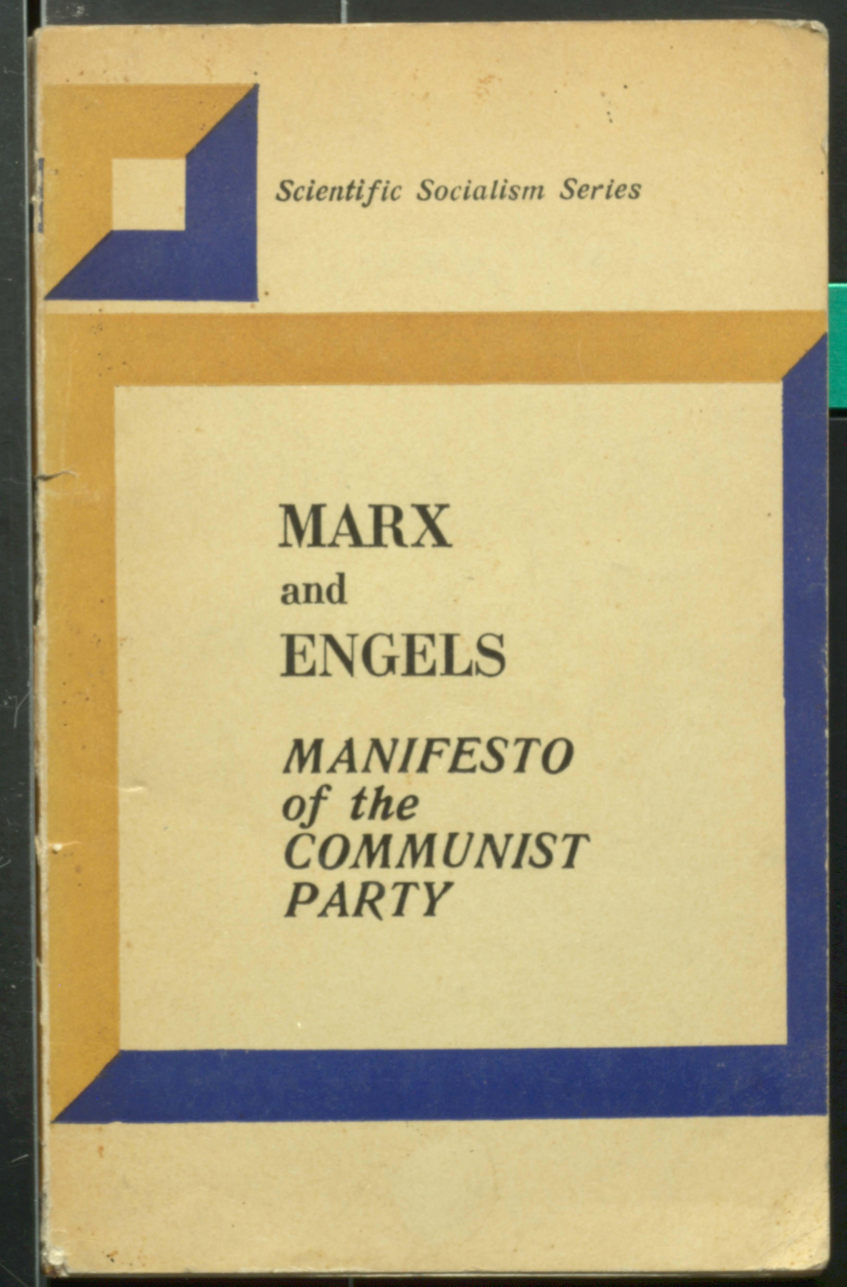 Marx And Engels Manifesto Of Communist