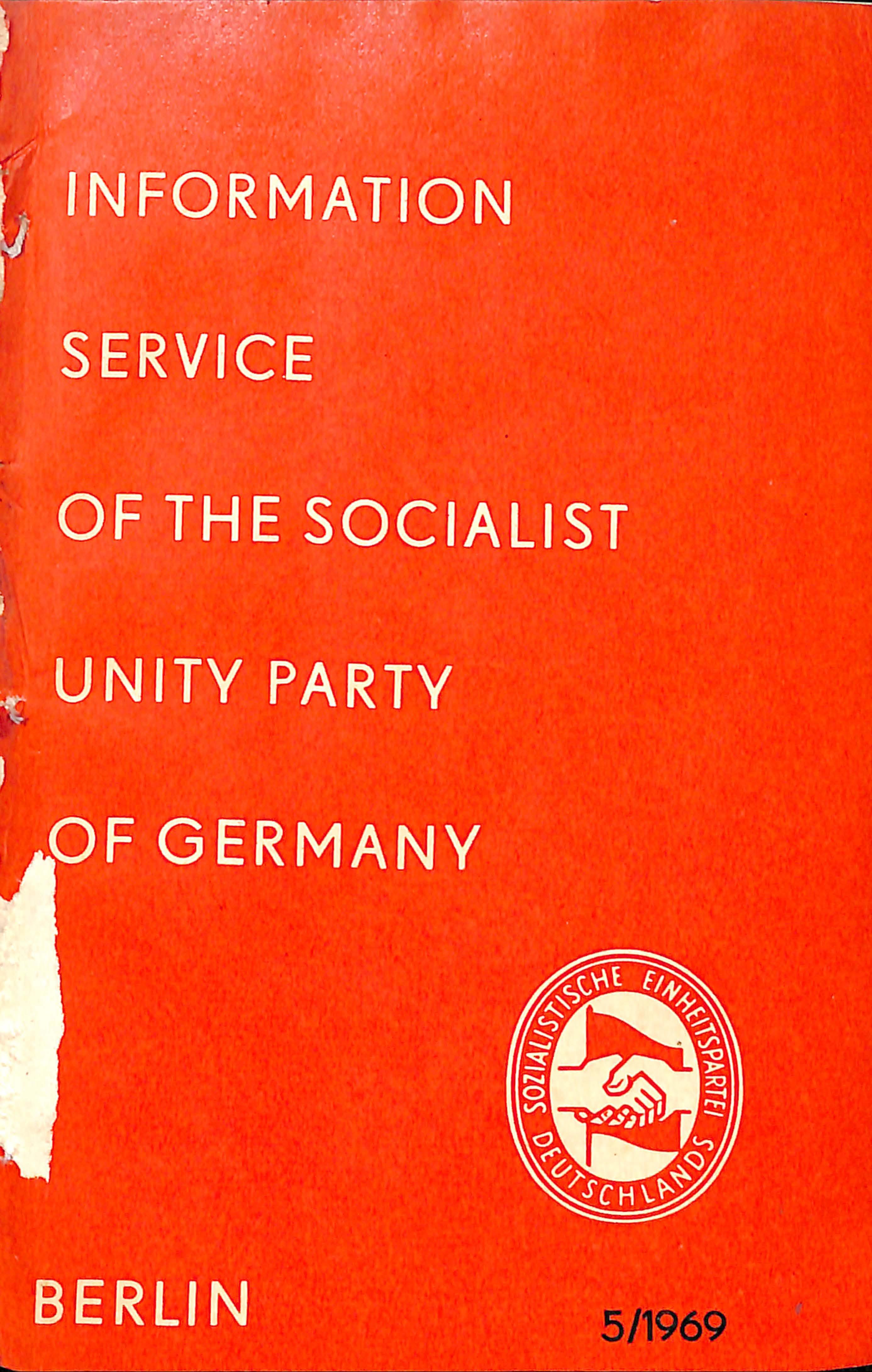 Information Service of the Socialist Unity Party of Germany
