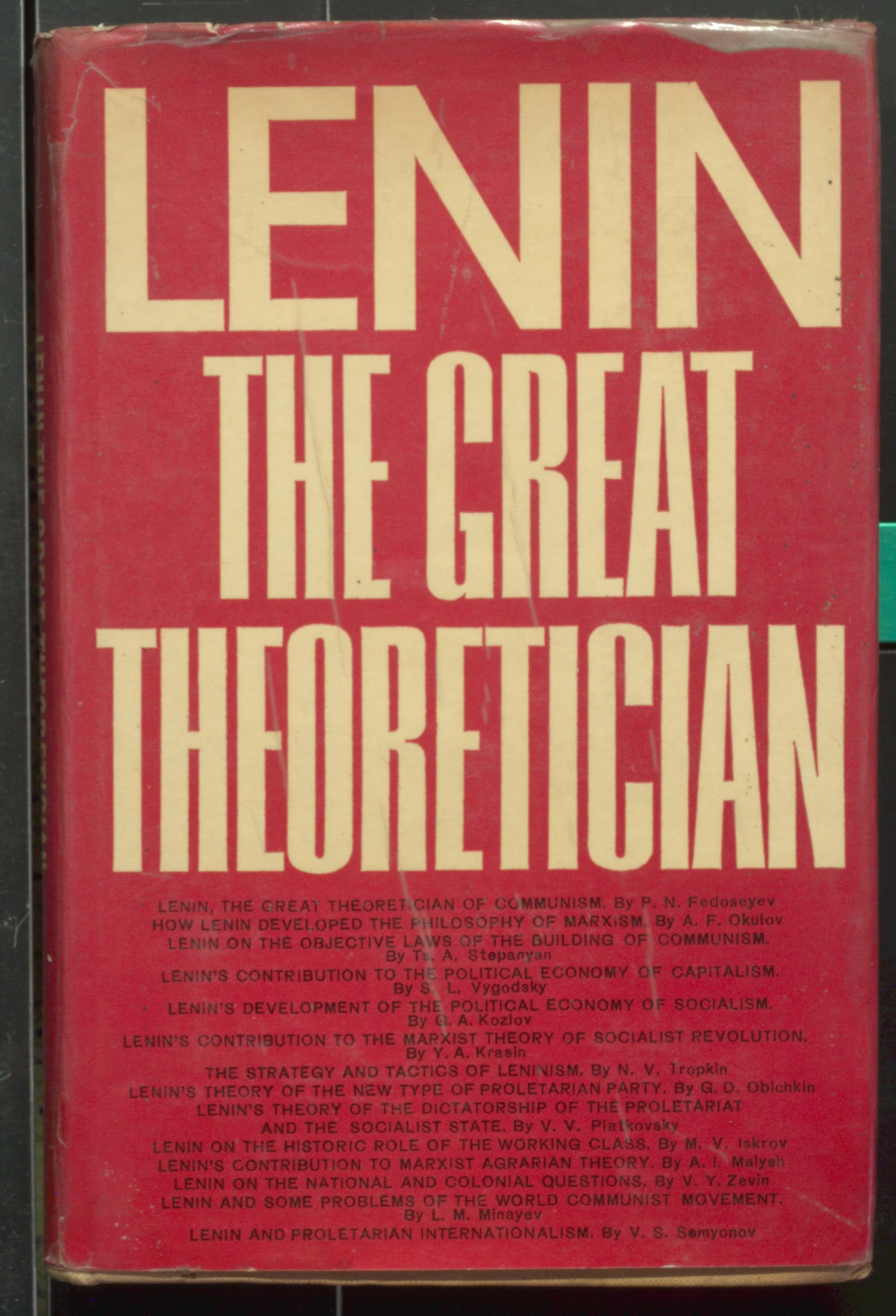 LENIN THE GREAT THEORETICIAN