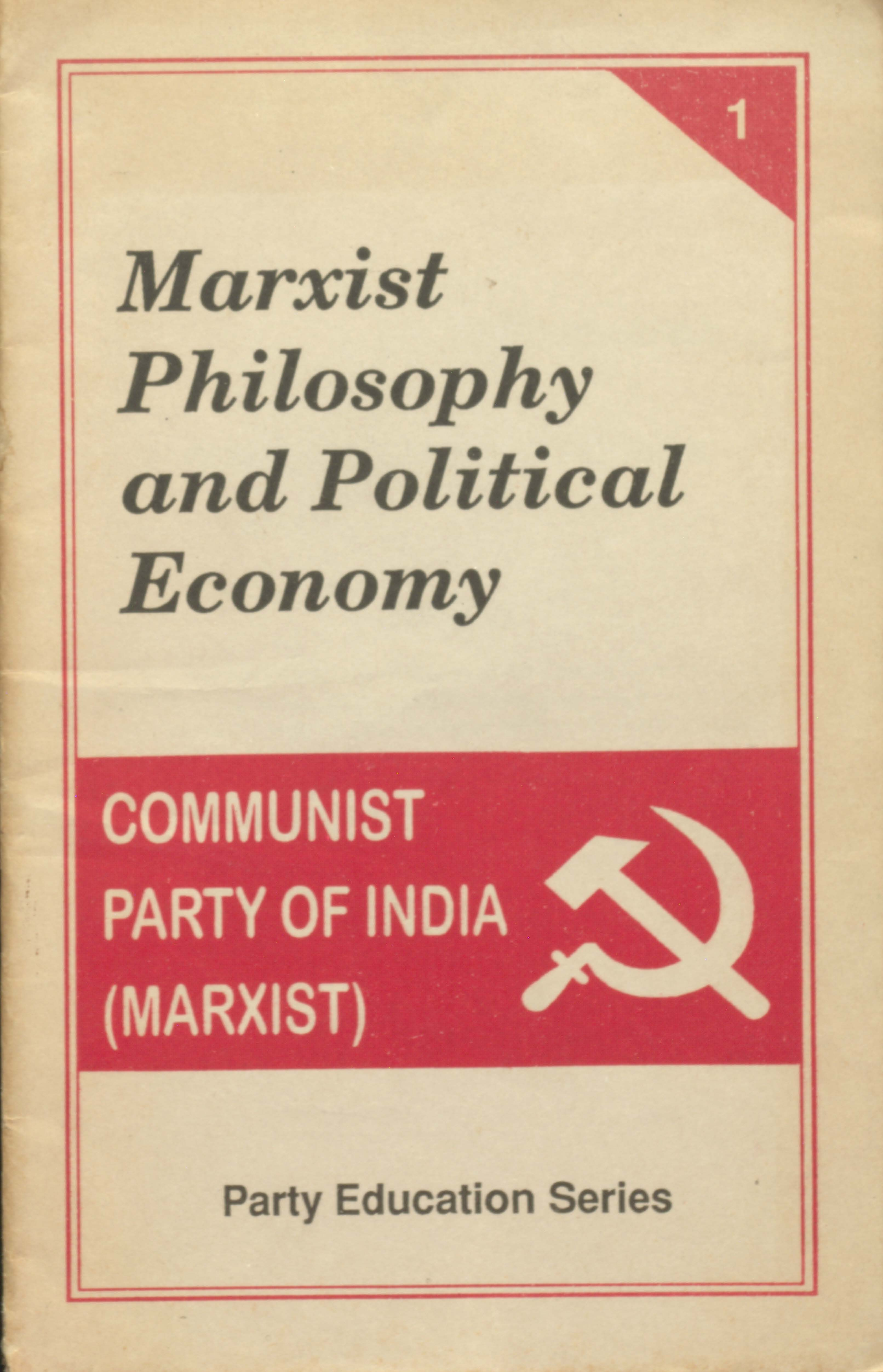 marxist philosophy and political economy vol-1
