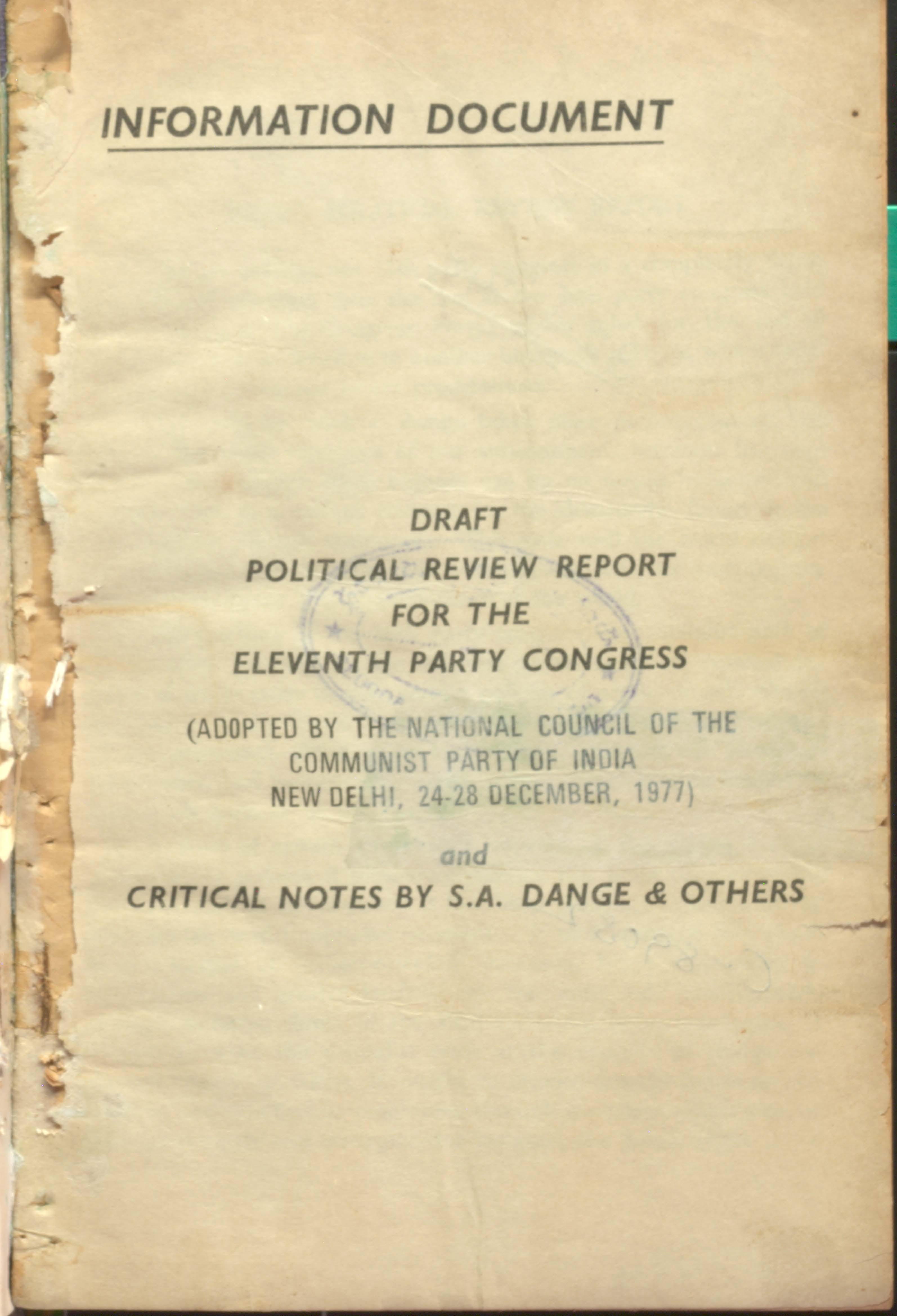 INFORMATION DOCUMENT