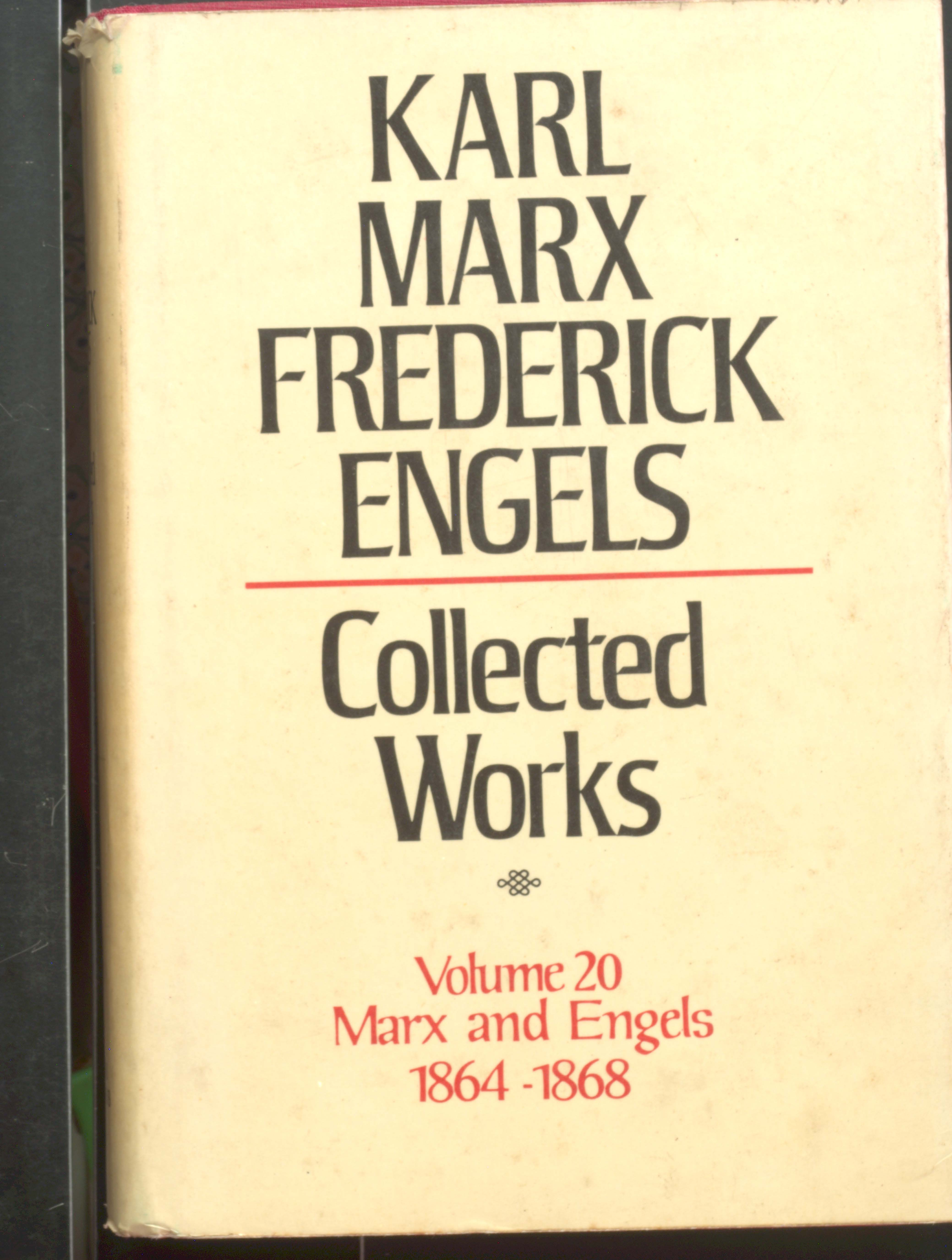 KARL MARX TREDERIEK ENGELS COLLECTED WORKS (VOL-20)1864-1868