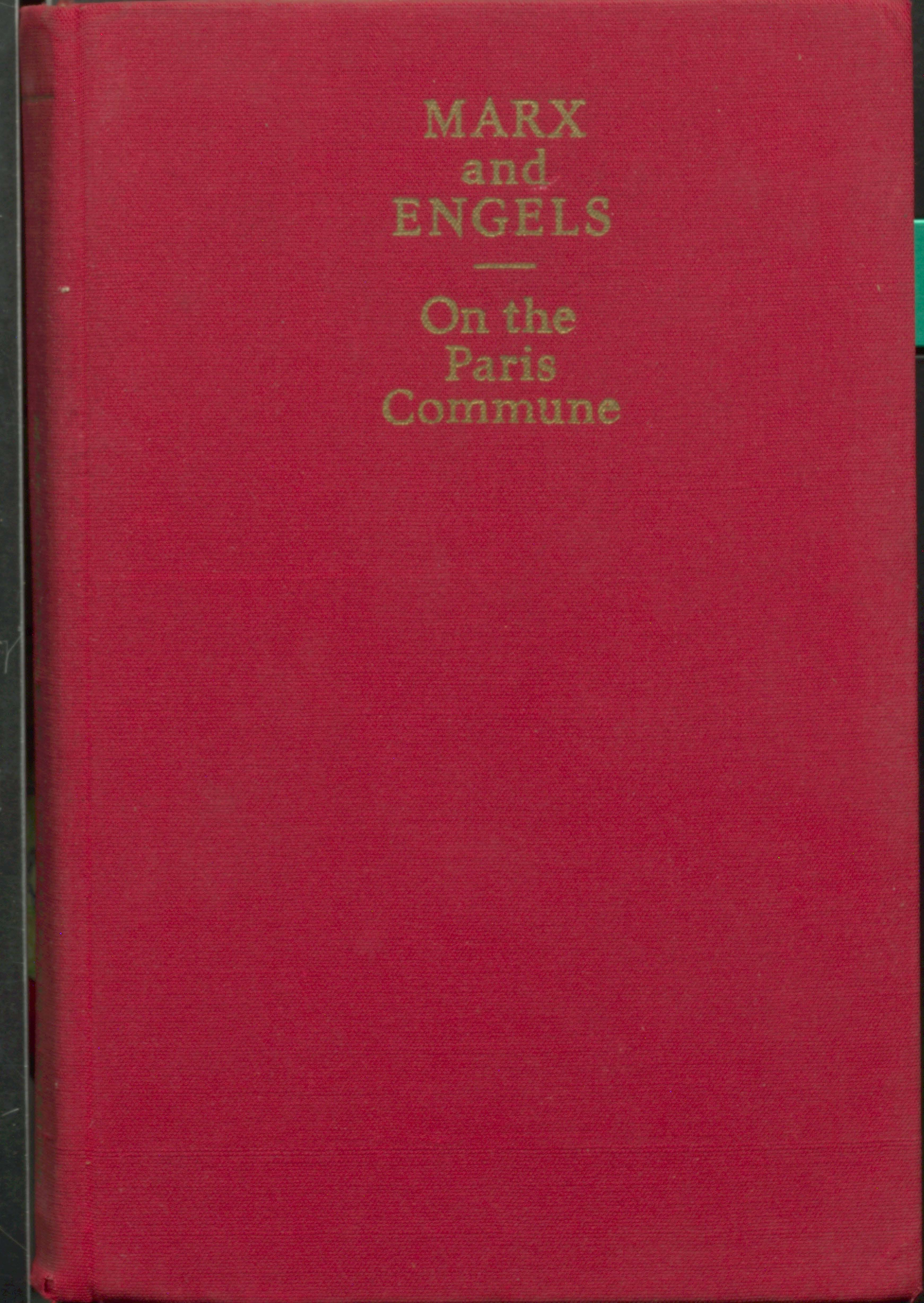 Marx and engels - on the paris commune