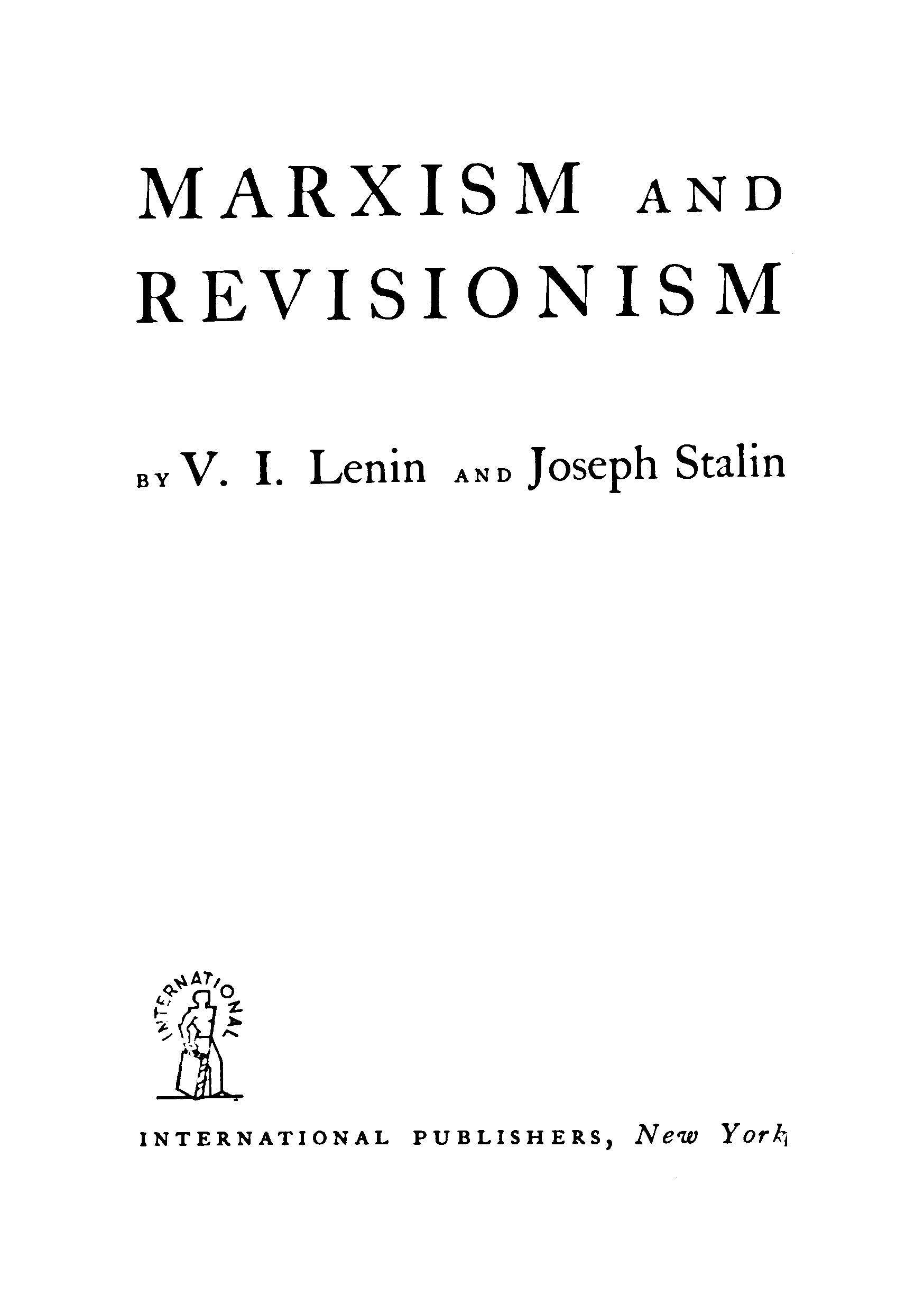 Marxism and revisionism
