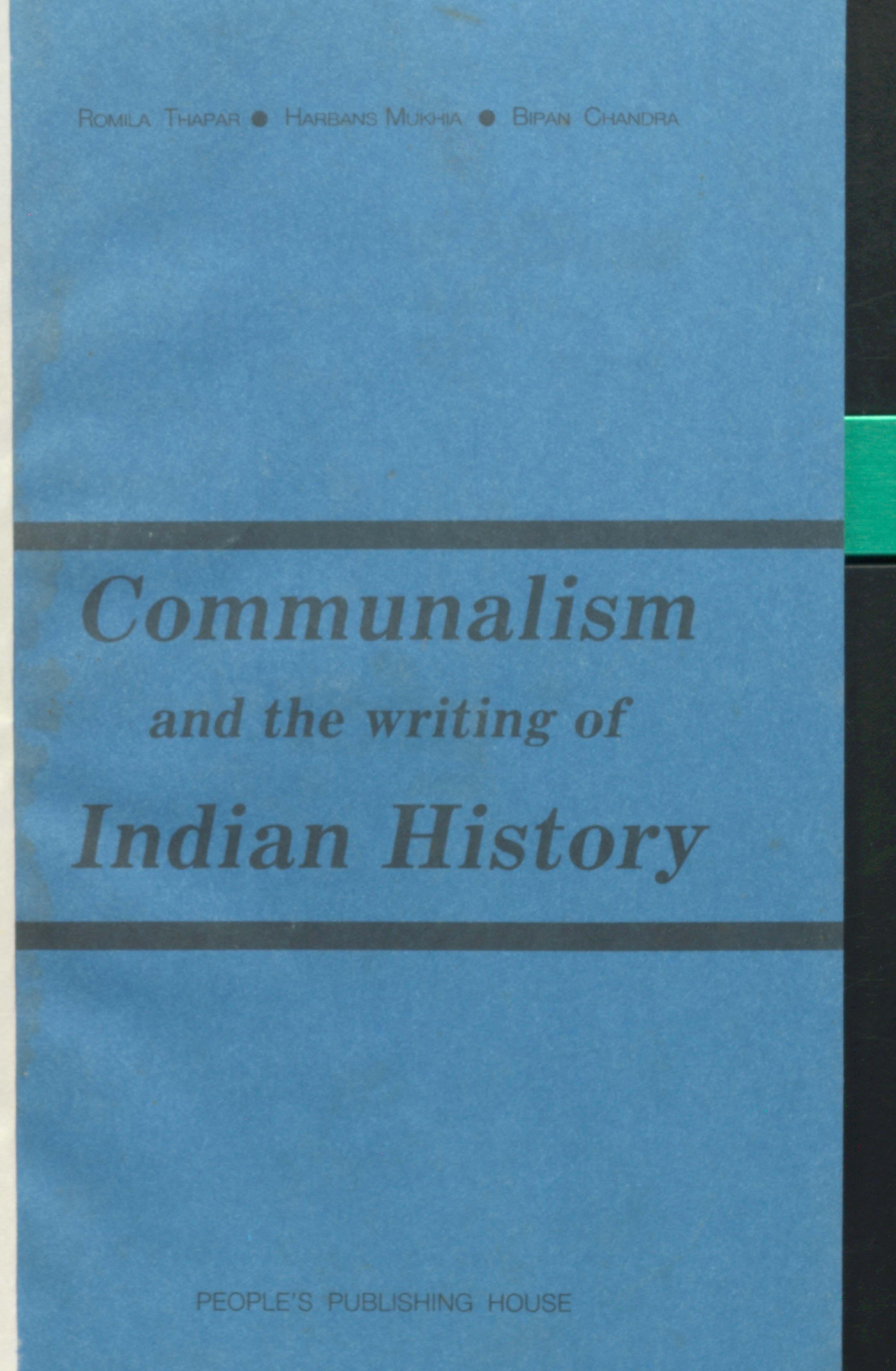Communalism and the Writing Of Indian History