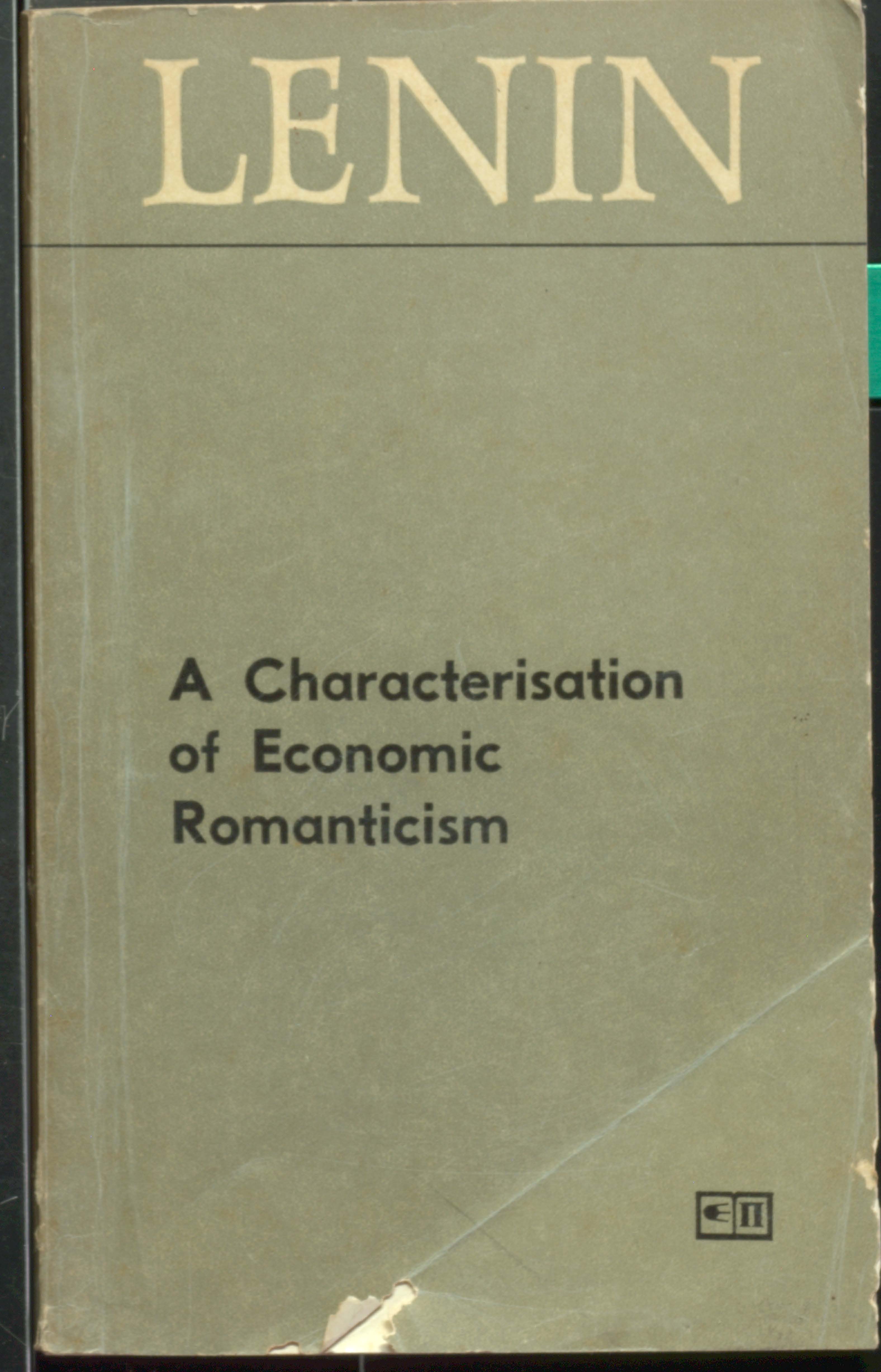 Lenin a characterisation of economic romanticism