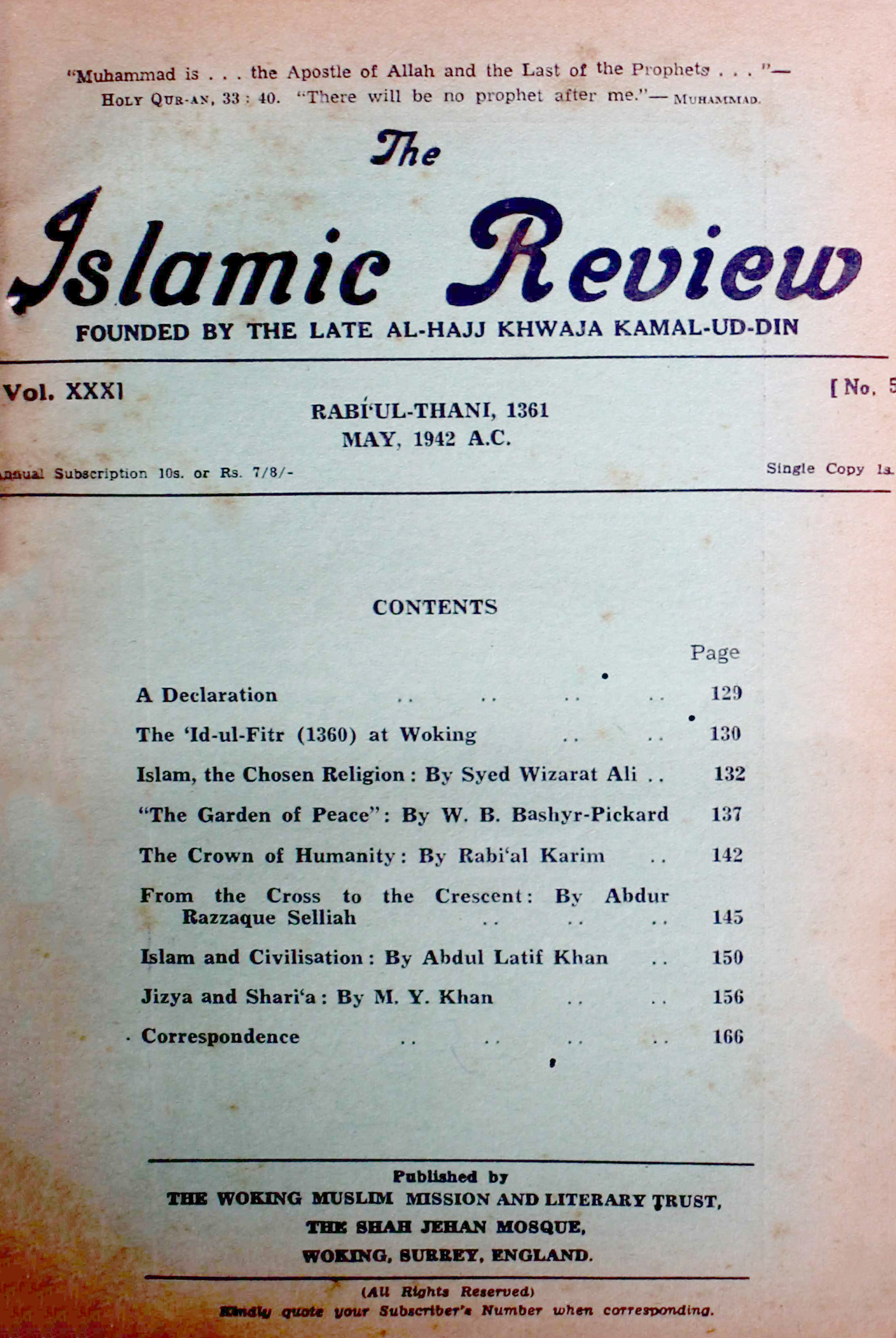 The-islamic-review-shumara-number-005-m-abdul-majid-m-aftabuddin-ahmad-magazines-1
