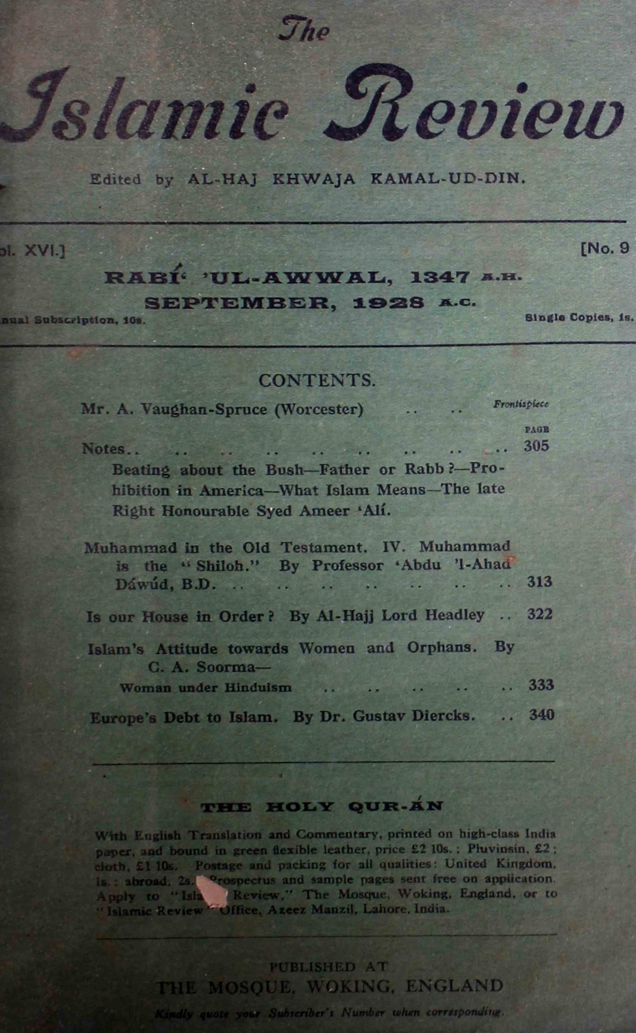 The-islamic-review-shumara-number-009-khwaja-kamaluddin-magazines