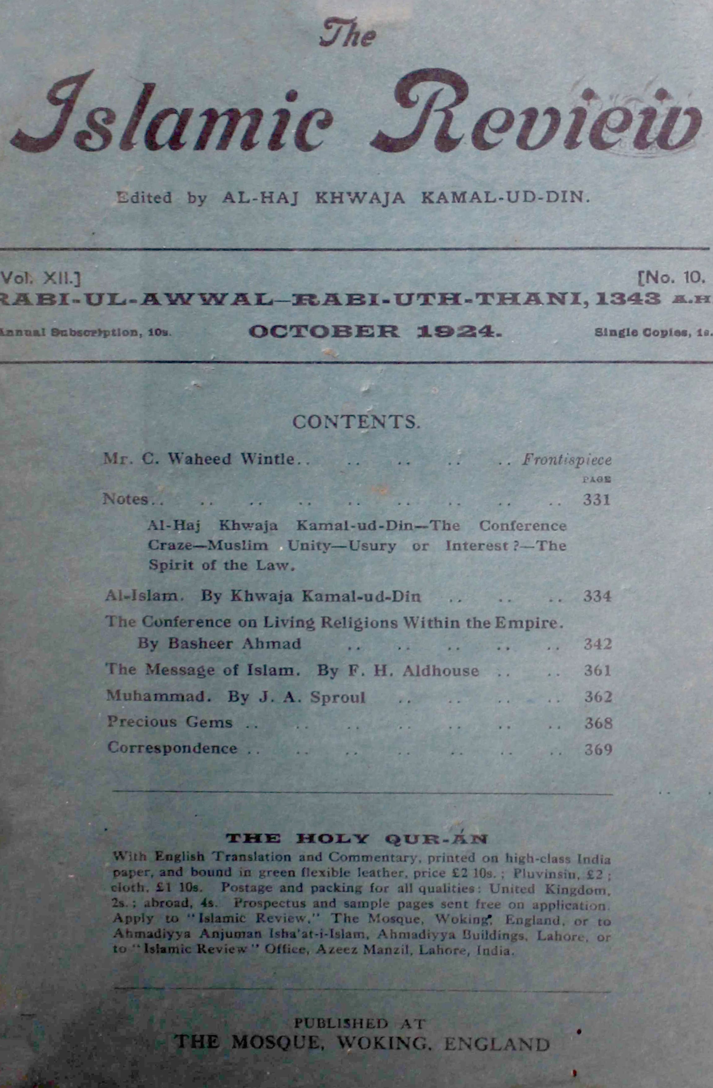 The-islamic-review-shumara-number-010-khwaja-kamaluddin-magazines-1